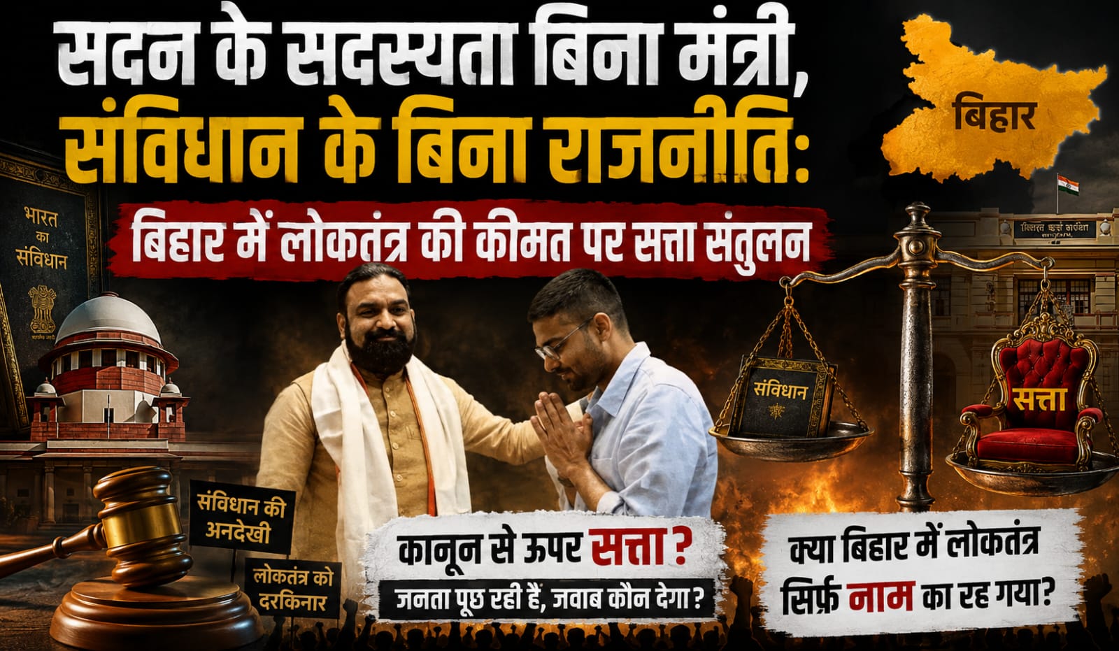 Deepak Prakash को बचाने की सियासत या संविधान से समझौता? देवेश कुमार के इस्तीफे से उठे बड़े सवाल